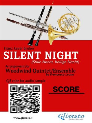cover image of Woodwind Quintet score of "Silent Night"